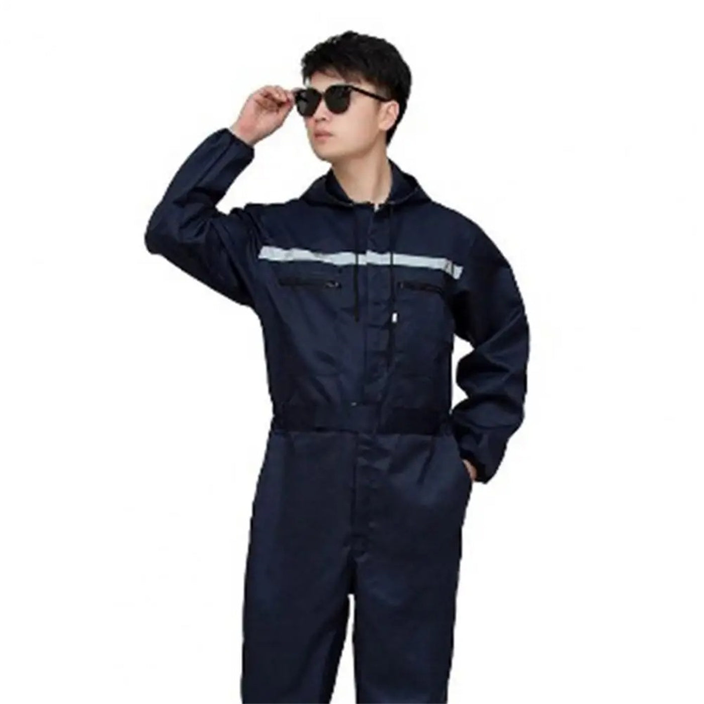 Men's One-piece Hooded Work Suit