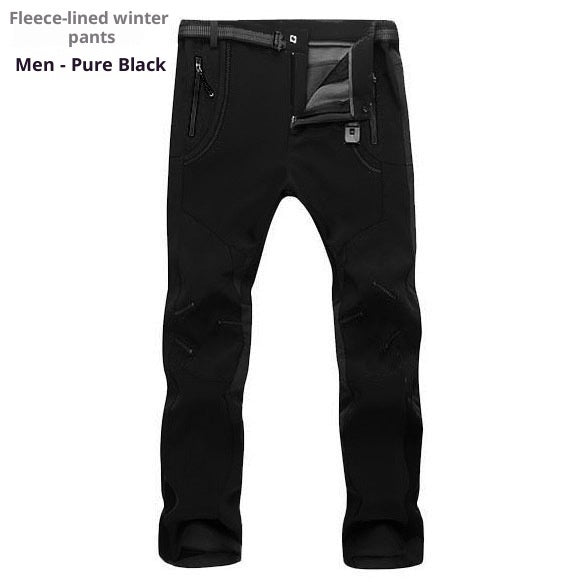 Autumn And Winter Outdoor Sports Soft Shell Pants Men