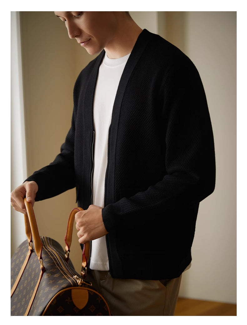 High-grade V-neck Knitted Sweater Cardigan Coat