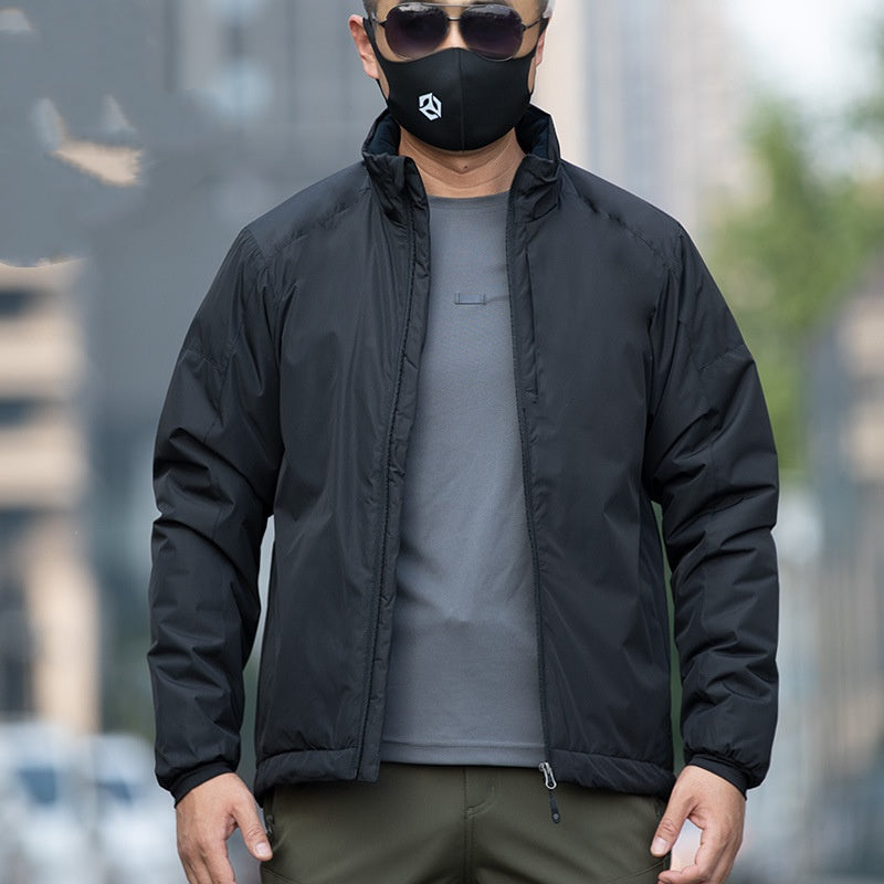 Angken New Thermal Reflection Tactical Cotton-padded Jacket Men's Autumn And Winter Windproof Warm Warm Warm Shell Jacket Outdoor Cotton Coat Coat