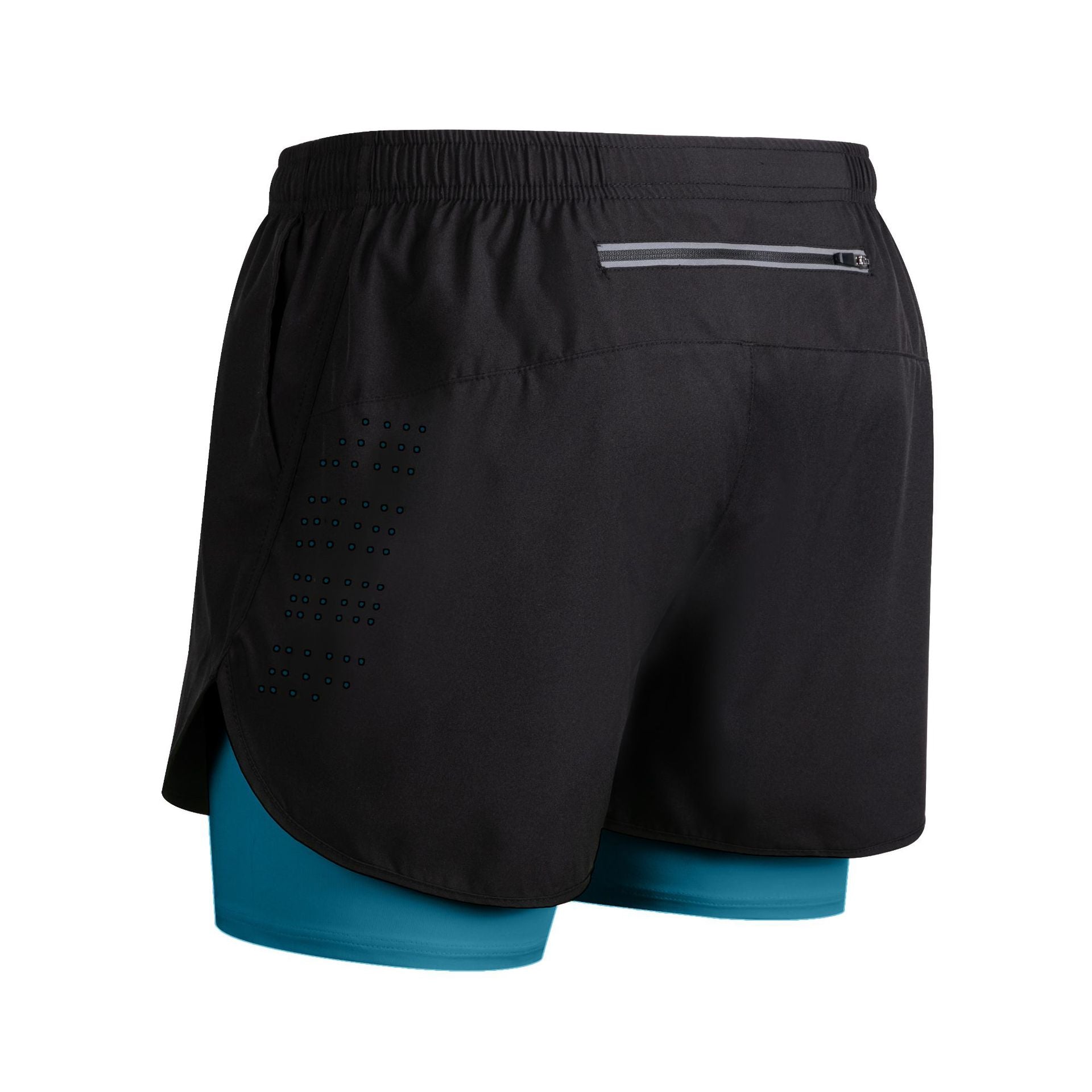 Quick-dry Lining Anti-exposure Double-layer Fitness Shorts For Men