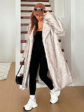 Imitation Fox Fur Long Thickened Maojian Tea Gradient Color Coat Autumn And Winter New Women's