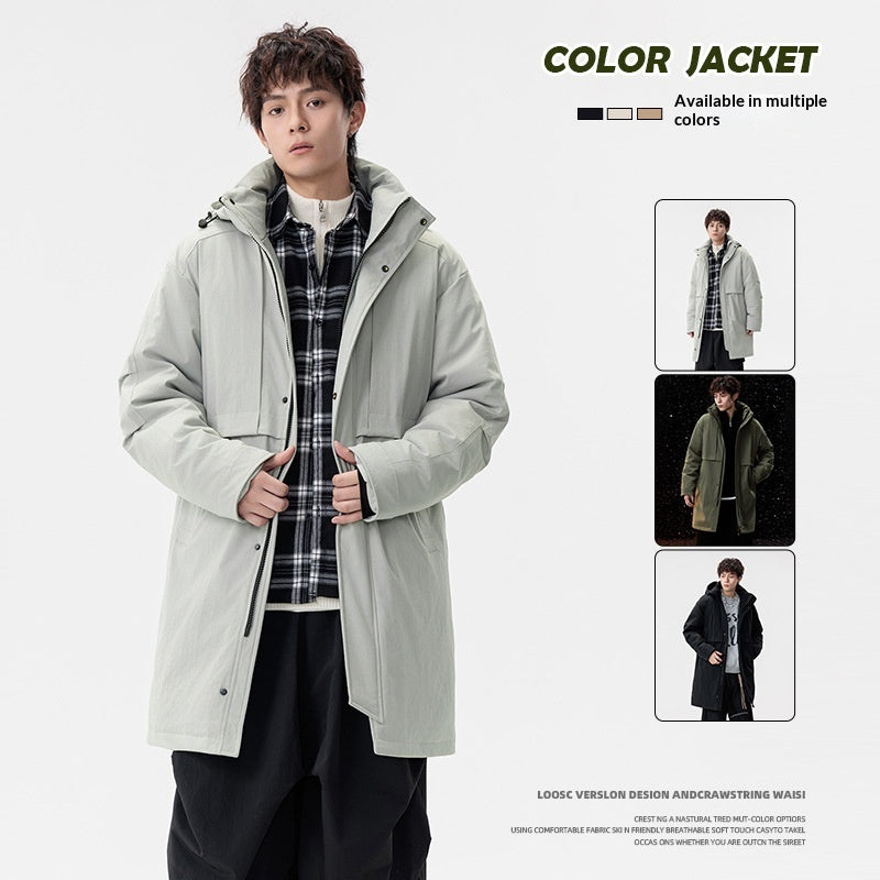 Men's Loose Windproof Trendy Fashionable Warm Coat