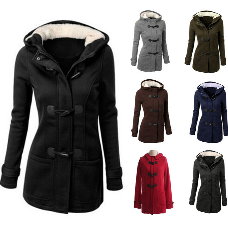 Hooded Jacket Sweater Cotton-padded Coat For Women
