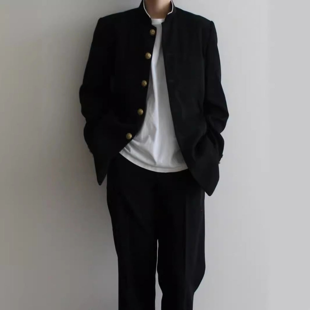 Casual Boy Korean Style Hong Kong Style Long Sleeve Suit College Style