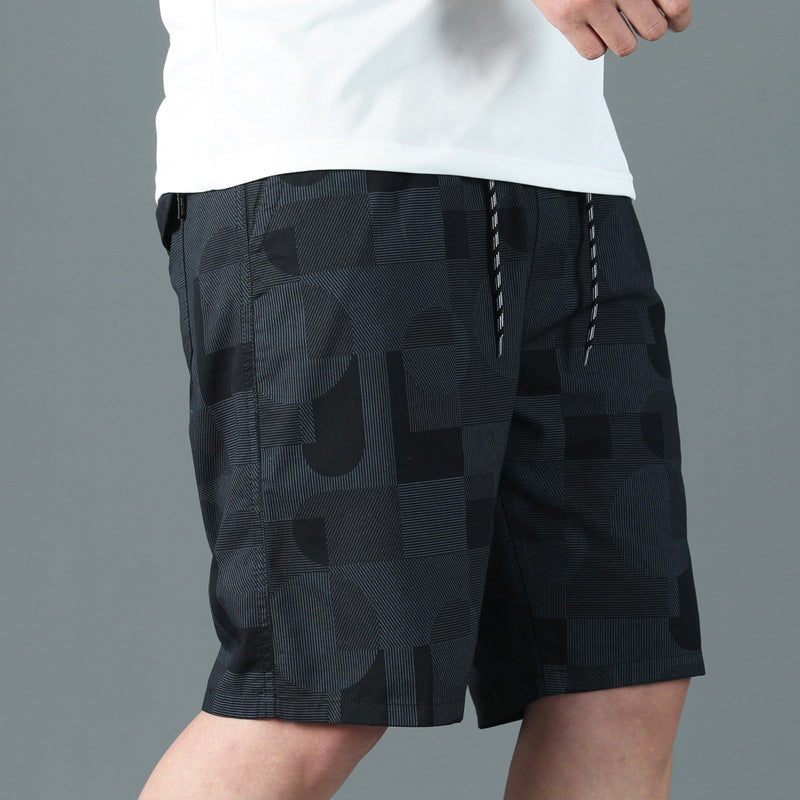 Thin Printed Shorts Fashion Outerwear Casual Pants