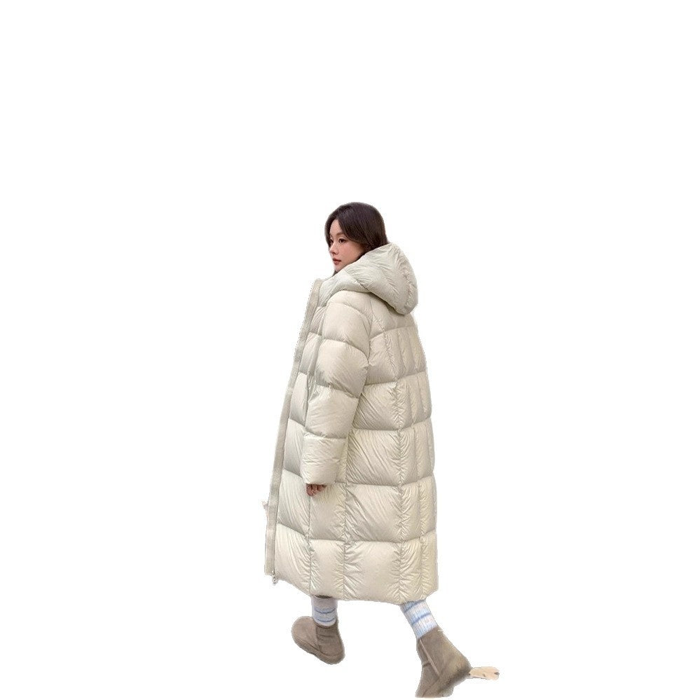 Women's Mid-length New Korean-style Loose Over-the-knee Padded Puffer Coat