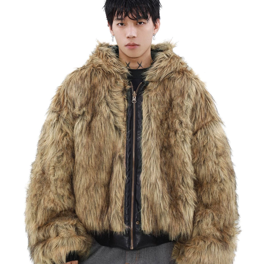 Mountain Carving High-grade Jacket Cotton-padded Coat Fleece-lined Thickened