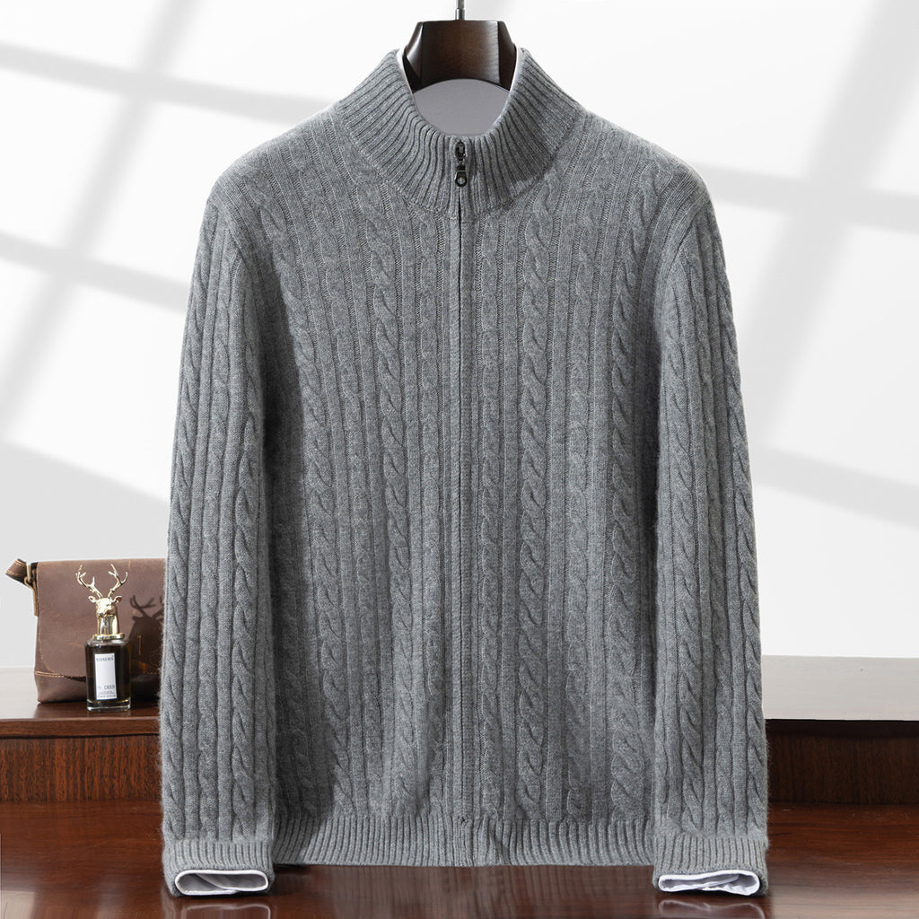 Men's Solid Color Casual Business Sweater
