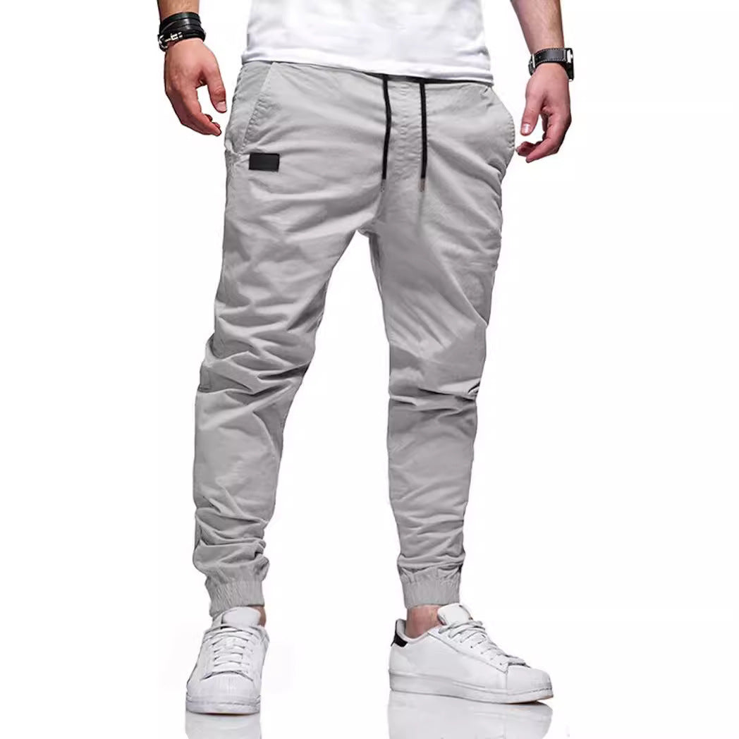 Four Seasons Straight-leg Pants Men's Casual Sports Cotton