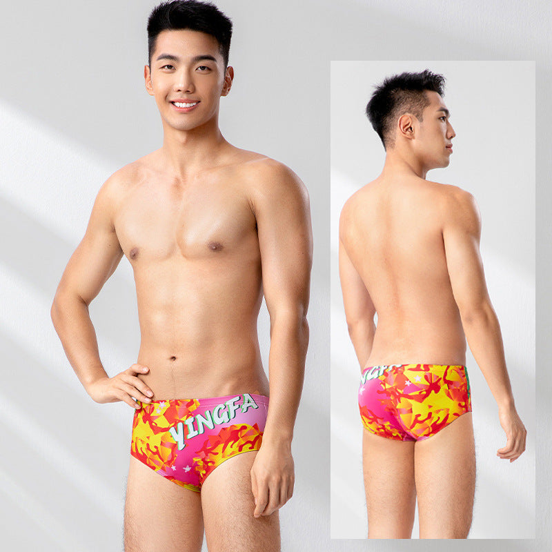 Professional Racing Swim Briefs With Wide Small Square Cut