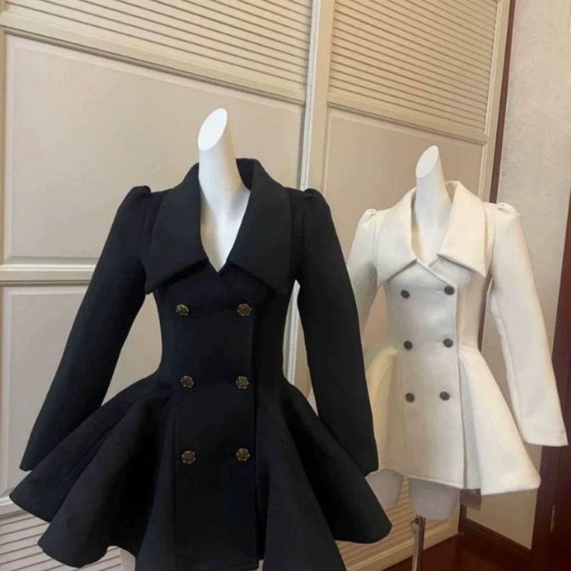 Women's Thickened Warm Woolen Long Coat