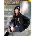 Winter Short Stand Collar Thick Cotton Coat With Toggles