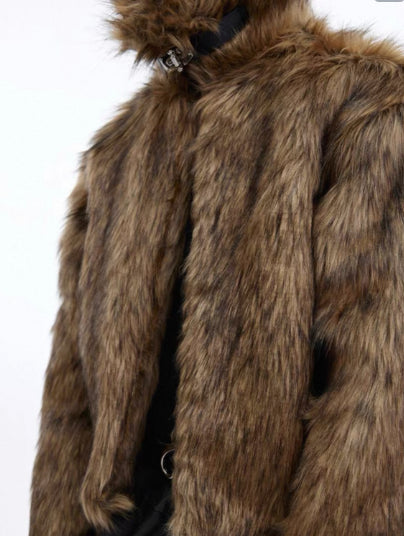 Autumn And Winter Faux Fur Coat For Men
