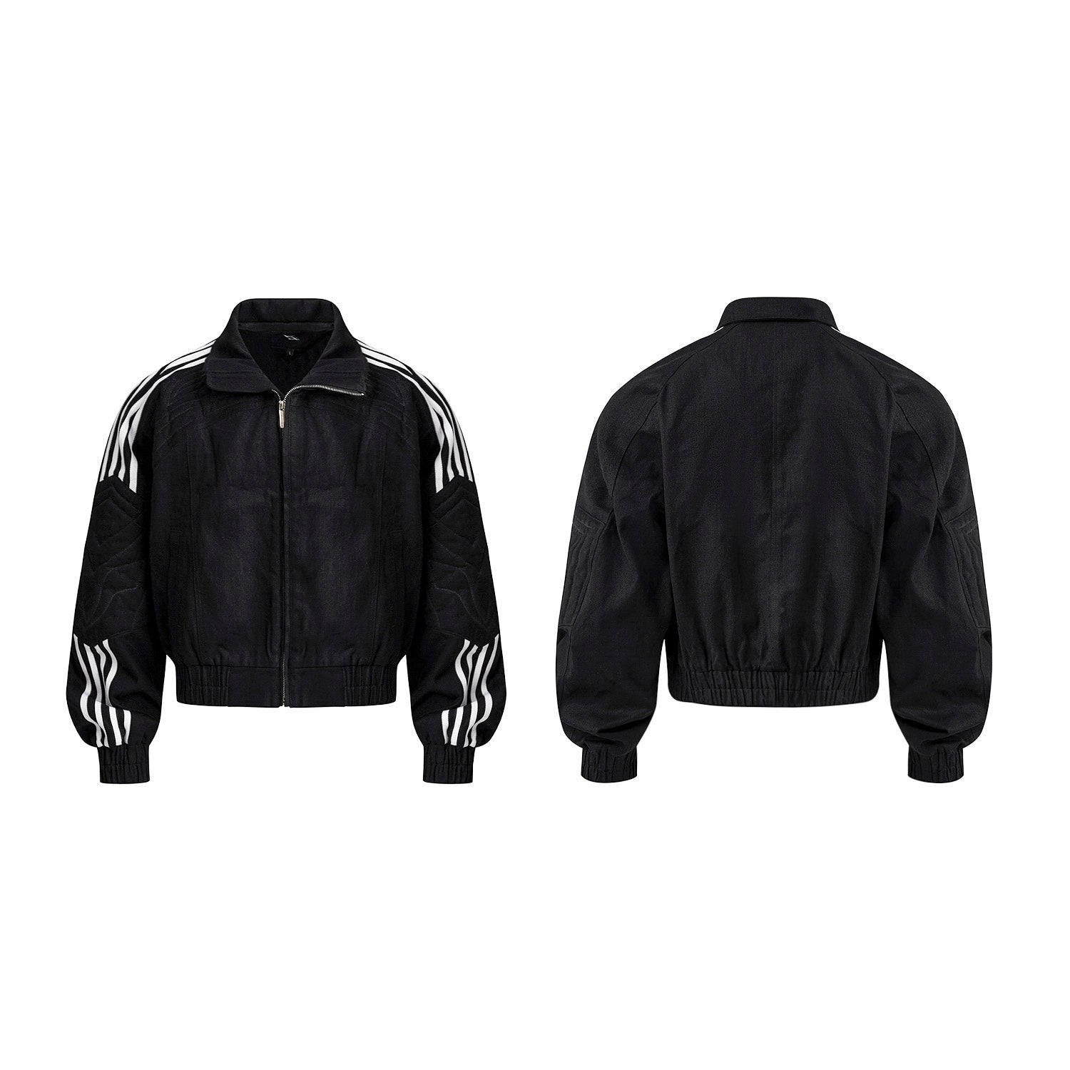 Men's Early Autumn Patchwork Stand-up Collar Cardigan Top Jacket