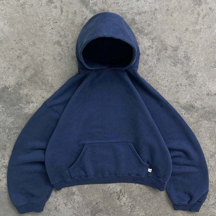 Solid-color Loose-fitting High-street Trendy Personalized Sweatshirt And Pants For Couples