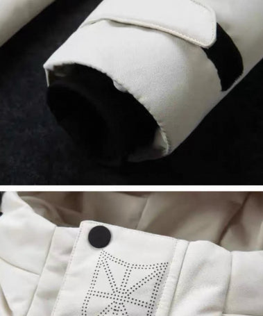 Men's Thickened Outdoor Workwear Jacket Parka