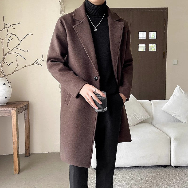 Affordable Luxury Style Mid-length Loose Trendy Woolen Coat