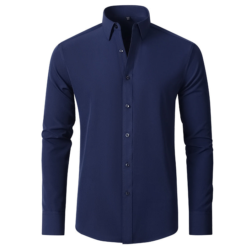 Full Elastic Force Shirt Men's Shirt Non-ironing Anti-wrinkle