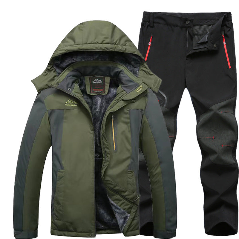 Outdoor Windproof And Frost-proof Men's Windproof Jacket Set
