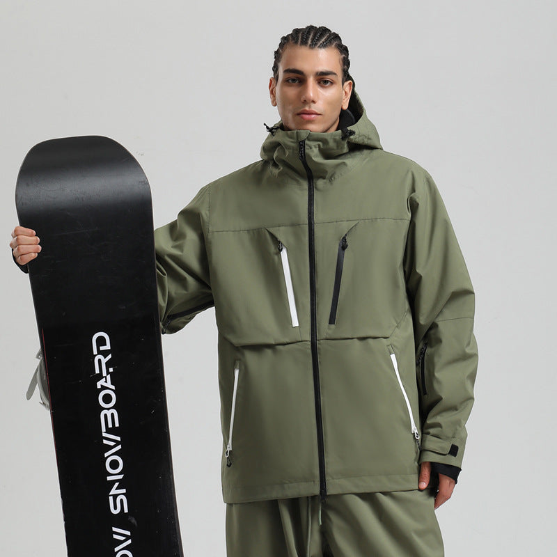 Waterproof Padded Breathable Loose Ski Coat