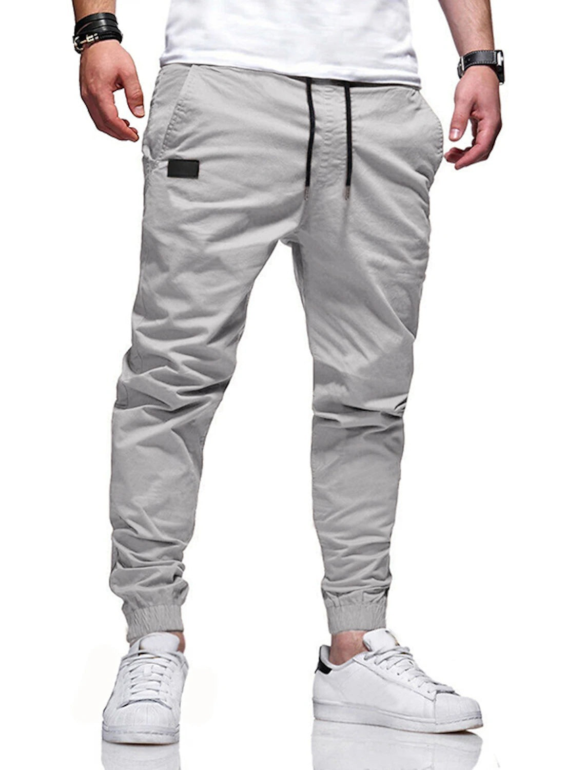 Four Seasons Straight-leg Pants Men's Casual Sports Cotton