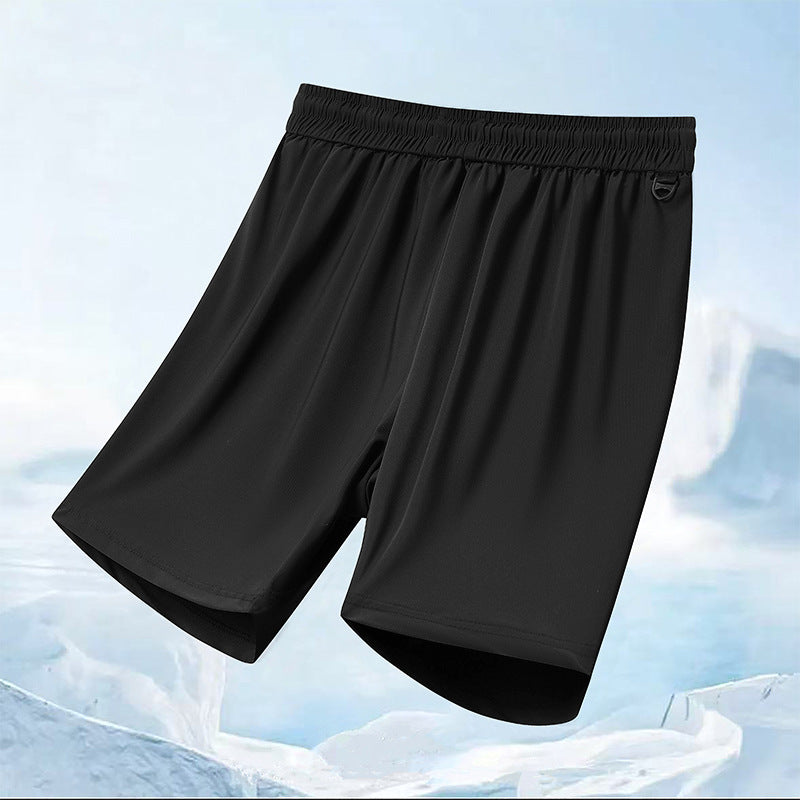 Summer Thin Style Real Ice Silk Sports Shorts For Men