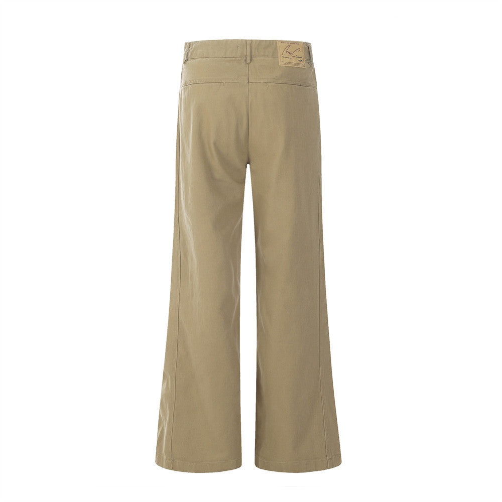 Men's American-style Solid Color Overalls