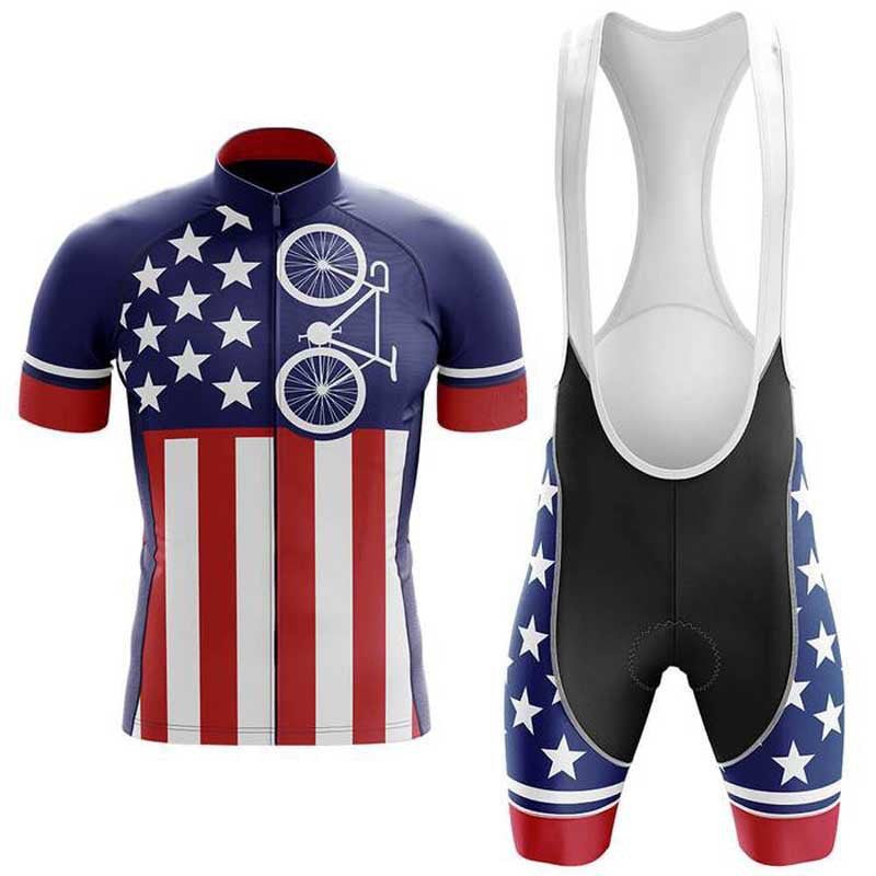Road And Mountain Bike Cycling Jersey Short-sleeve Set With Back