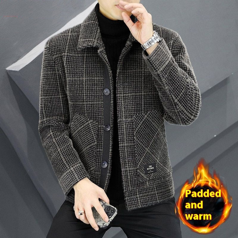Lapel Casual Jacket Autumn And Winter Business Woolen Top