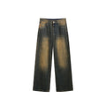Men's Clothing Street Three-dimensional Cutting Worn Jeans