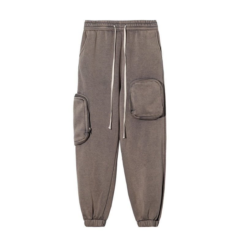 Men's Casual Loose-Fitting Trousers With Fleece