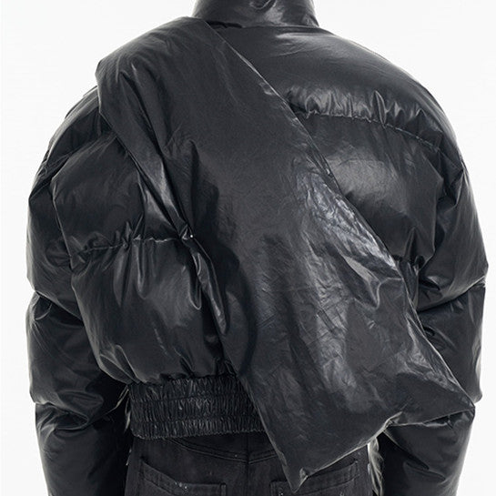 Men's Scarf Design Sense Niche Cotton-padded Jacket