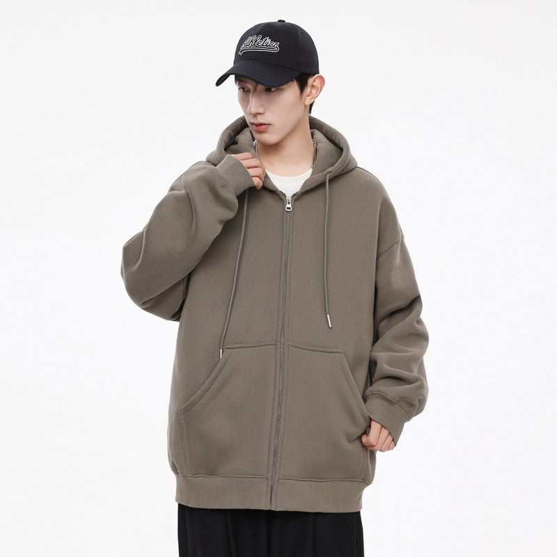 Casual Hooded Cardigan Sweatshirt For Men