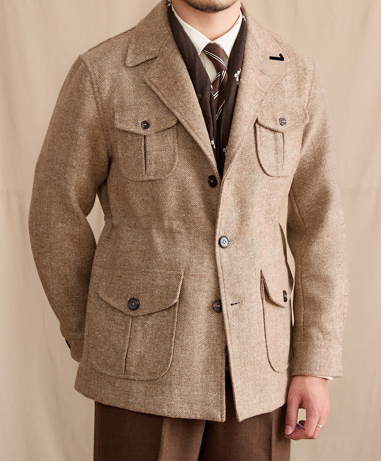 Wool Vintage Pocket British Leisure Warm Commuter Jacket