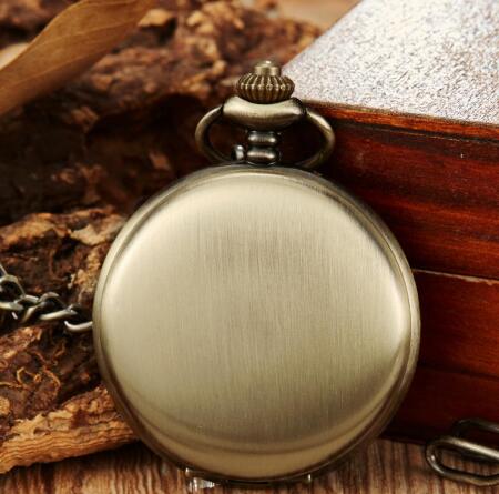 Vintage bronze large pocket watch