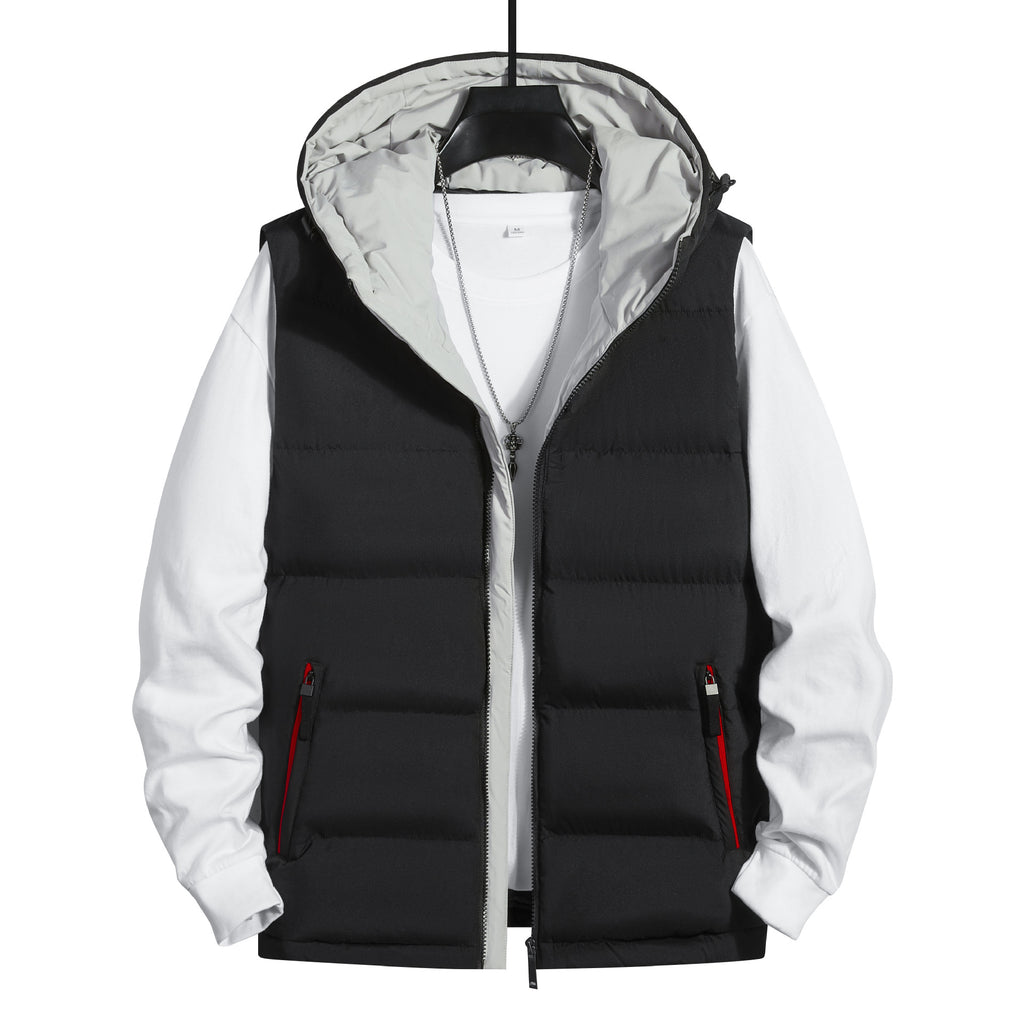 New Sports Casual Hooded Youth Sleeveless Vest