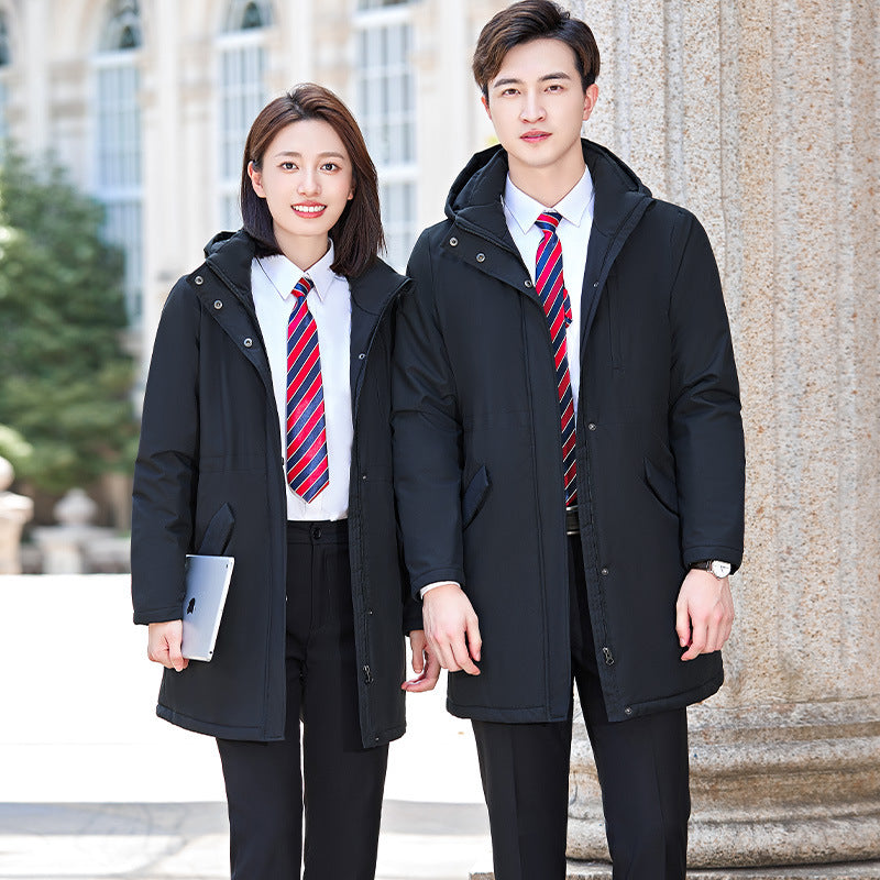 Men's And Women's Parka Thickened Cotton-padded Clothes Winter Warm-keeping  Clothing Overalls