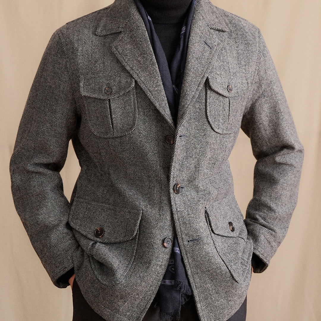 Wool Suit Collar Commuter Business Handsome Jacket Men