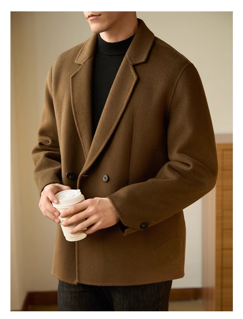 Double-sided Woolen Coat Men's High-end Business Leisure