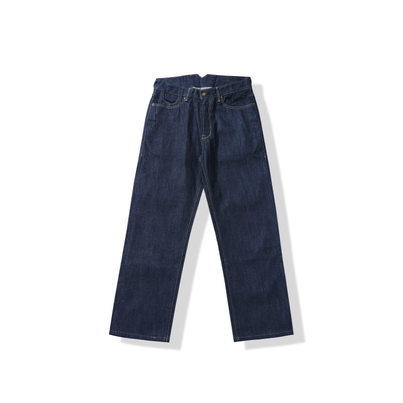 Pound Thick Primary Red Ear Straight Jeans
