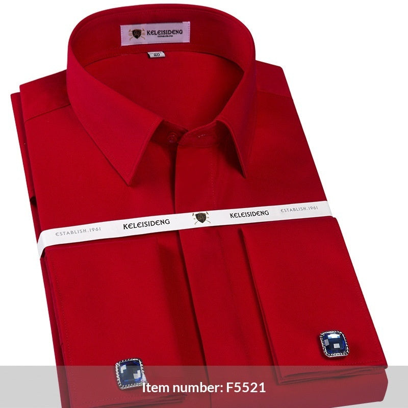 Autumn Collection Wrinkle-resistant French-style Cufflinks For Men's Shirts