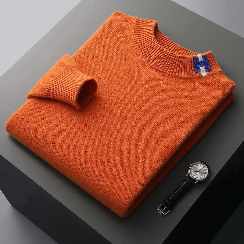 Jacquard Sweater Casual Trendy Knit Oversized Wool Base Shirt