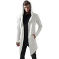 Mid-length Sweater Cardigan Zipper Coat For Men
