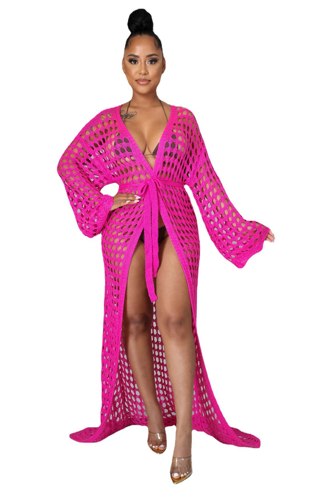 European And American Women's Clothing Dress Fashion Sun Protective Blouse