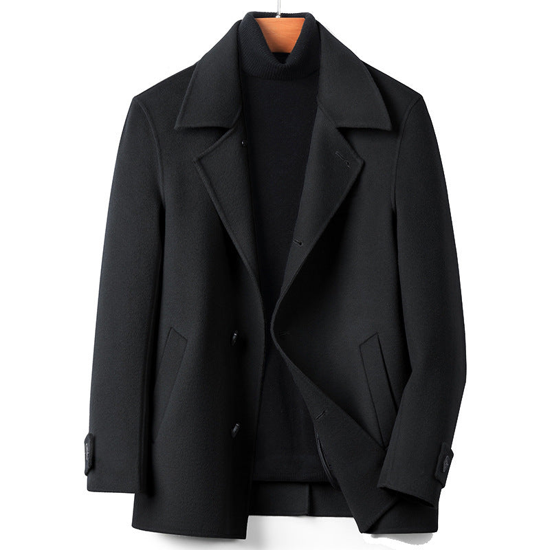 Double-faced Woolen Goods Fashion Coat Woolen Cashmere-free Woolen New Coat