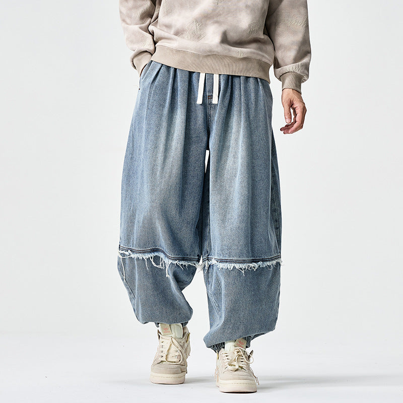 Large Size Japanese Hong Kong Style Retro Loose Harem Bloomers