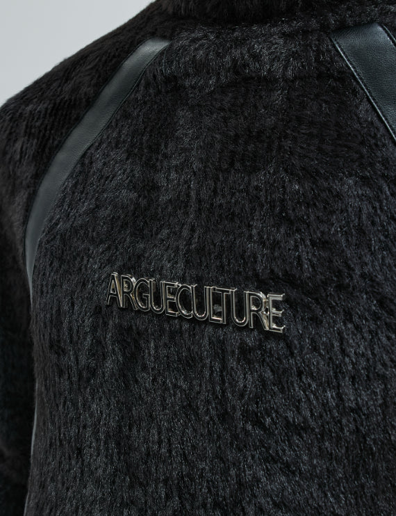 Heavy Deconstruction Anti-marten Fur Plush Bottoming Shirt Slim Fit High Collar Warm Top