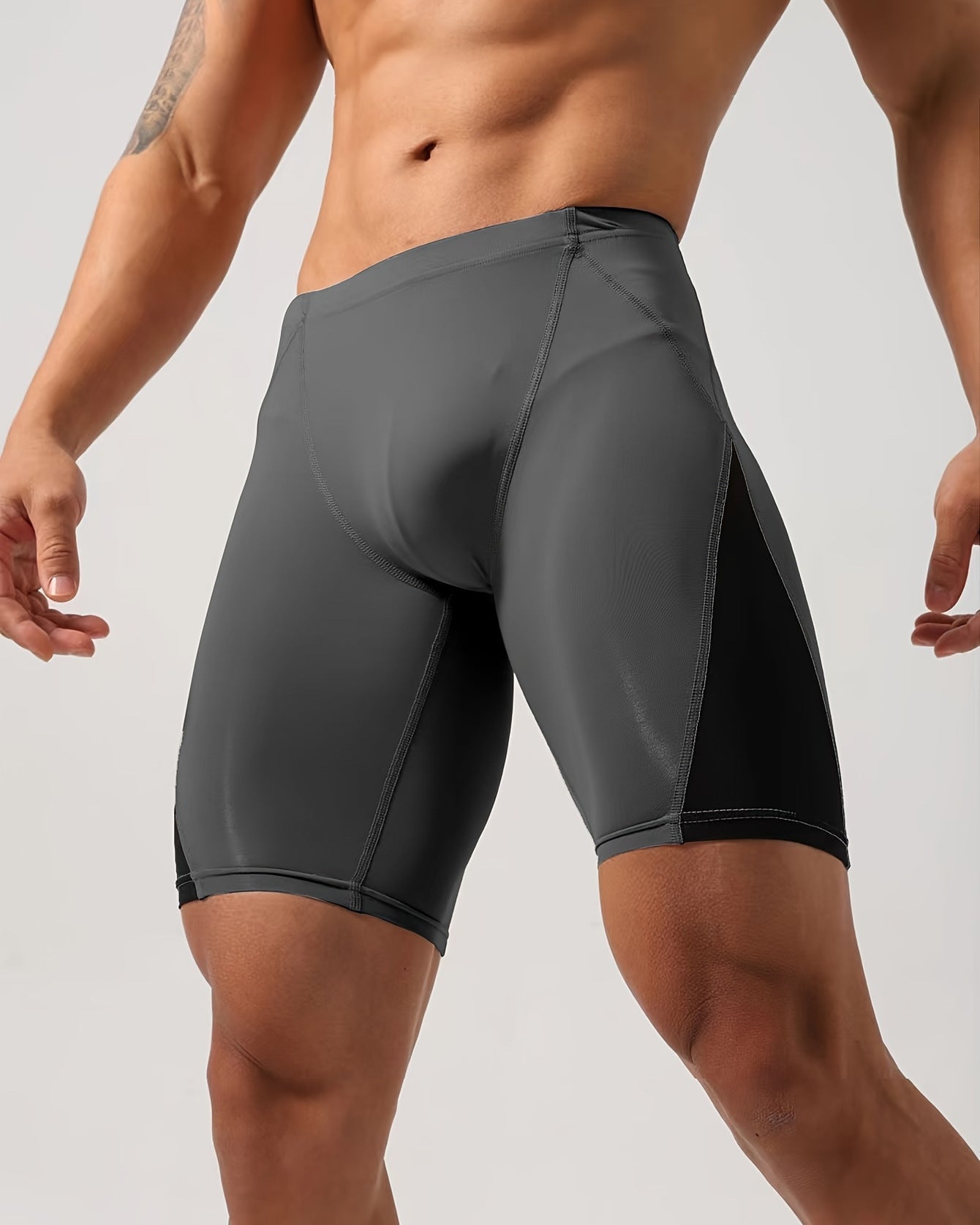 Men's High Elastic Quick-Dry Anti-Chafing Shorts For Fitness Running Training Tight Shorts