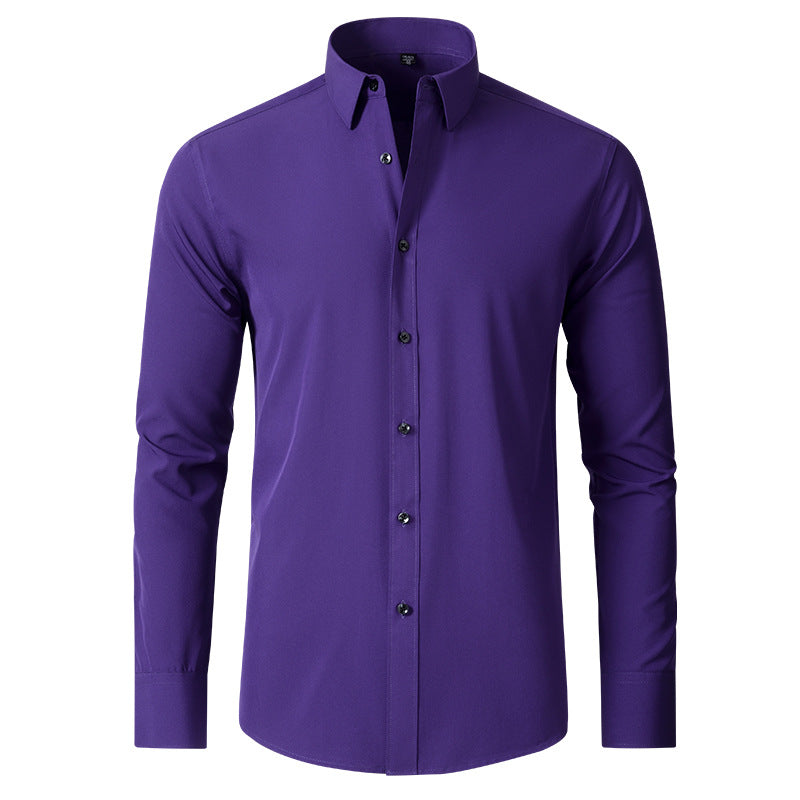 Full Elastic Force Shirt Men's Shirt Non-ironing Anti-wrinkle
